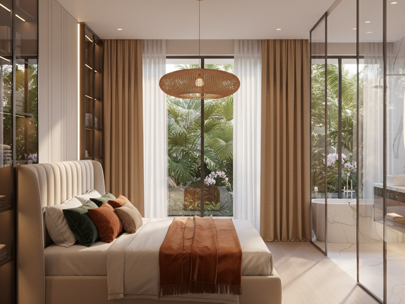 Luxury master bedroom interior design
