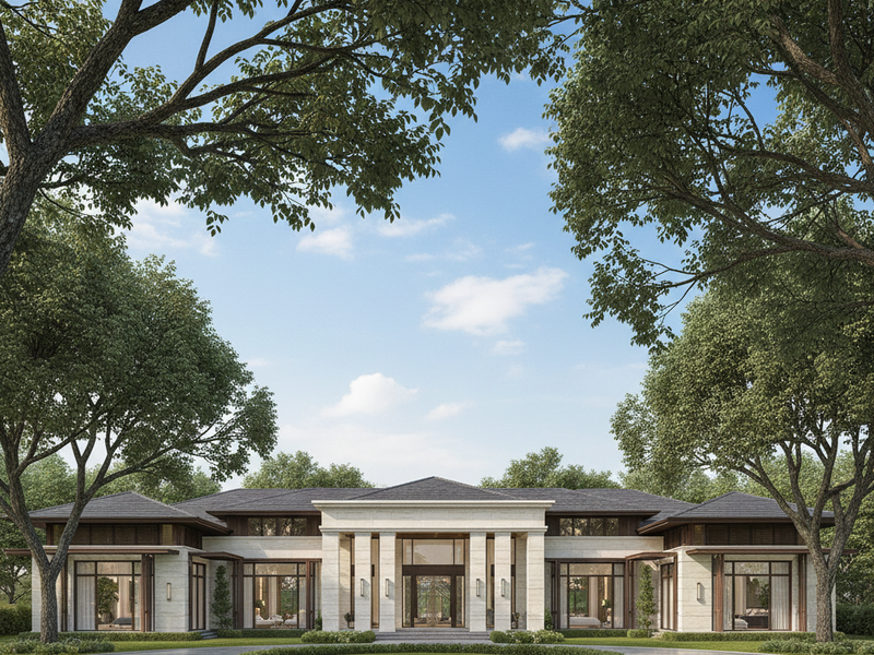 Singapore good class bungalow render